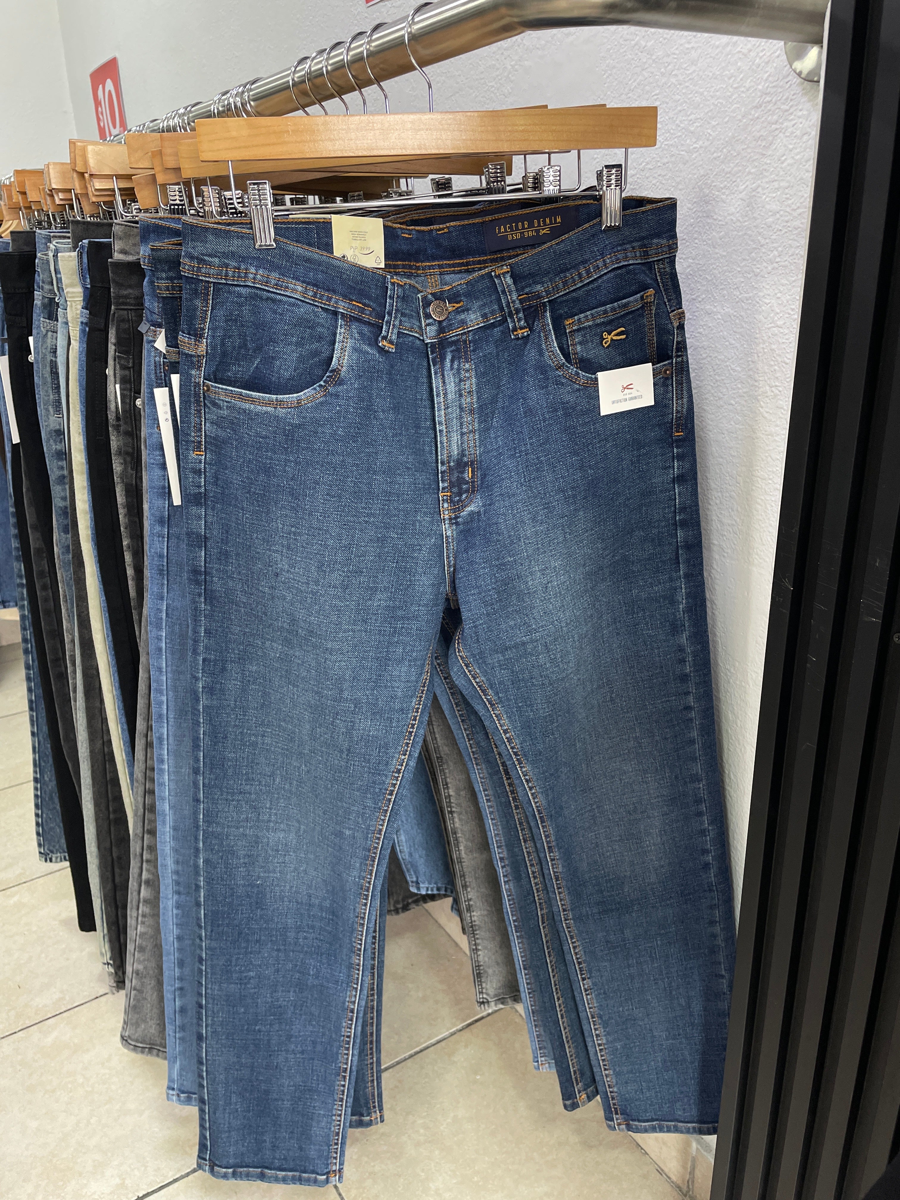 JEAN SEMI TUBO AZUL MEDIO