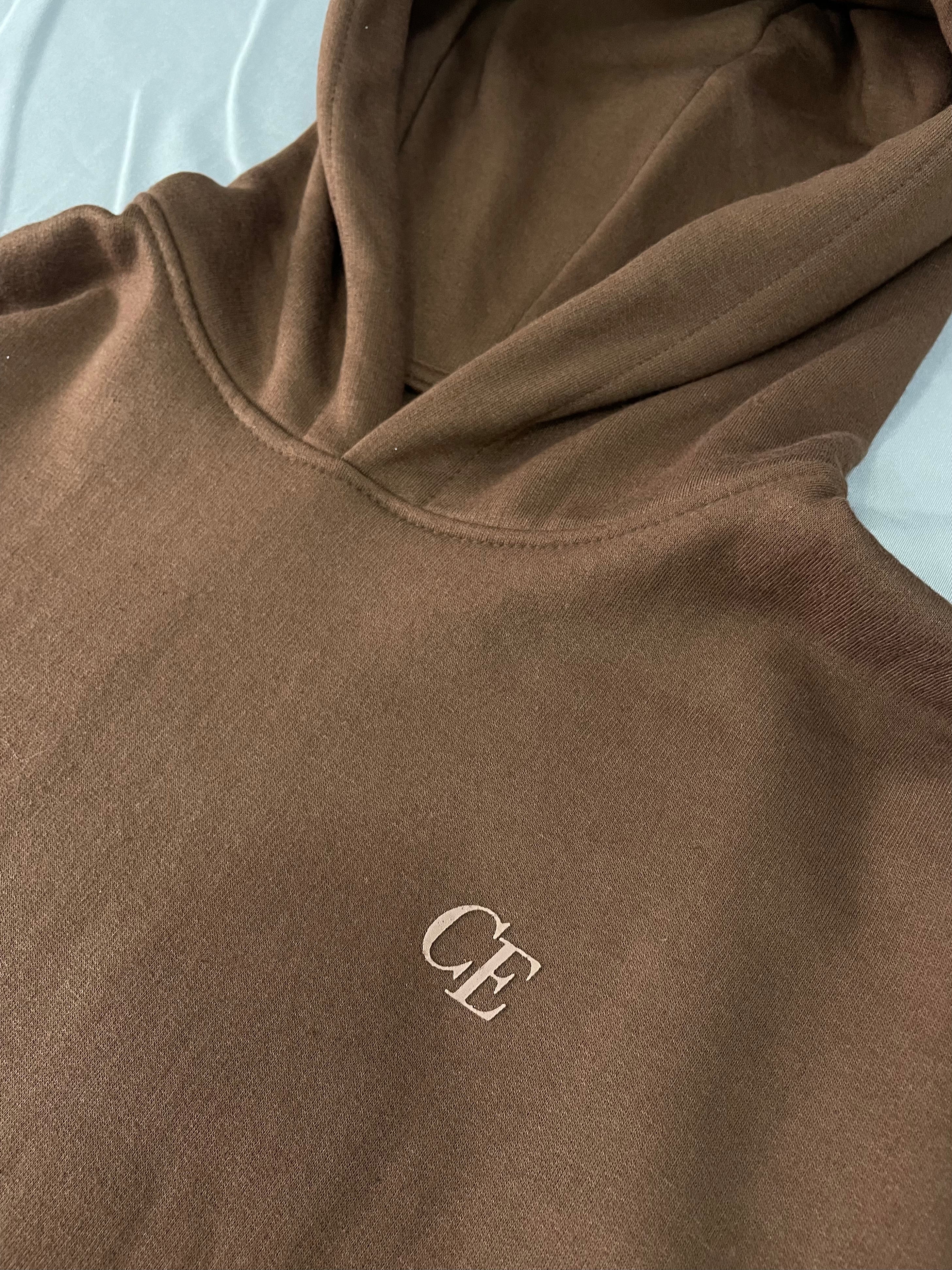 SUDADERA BOXY FIT CE CAFÉ