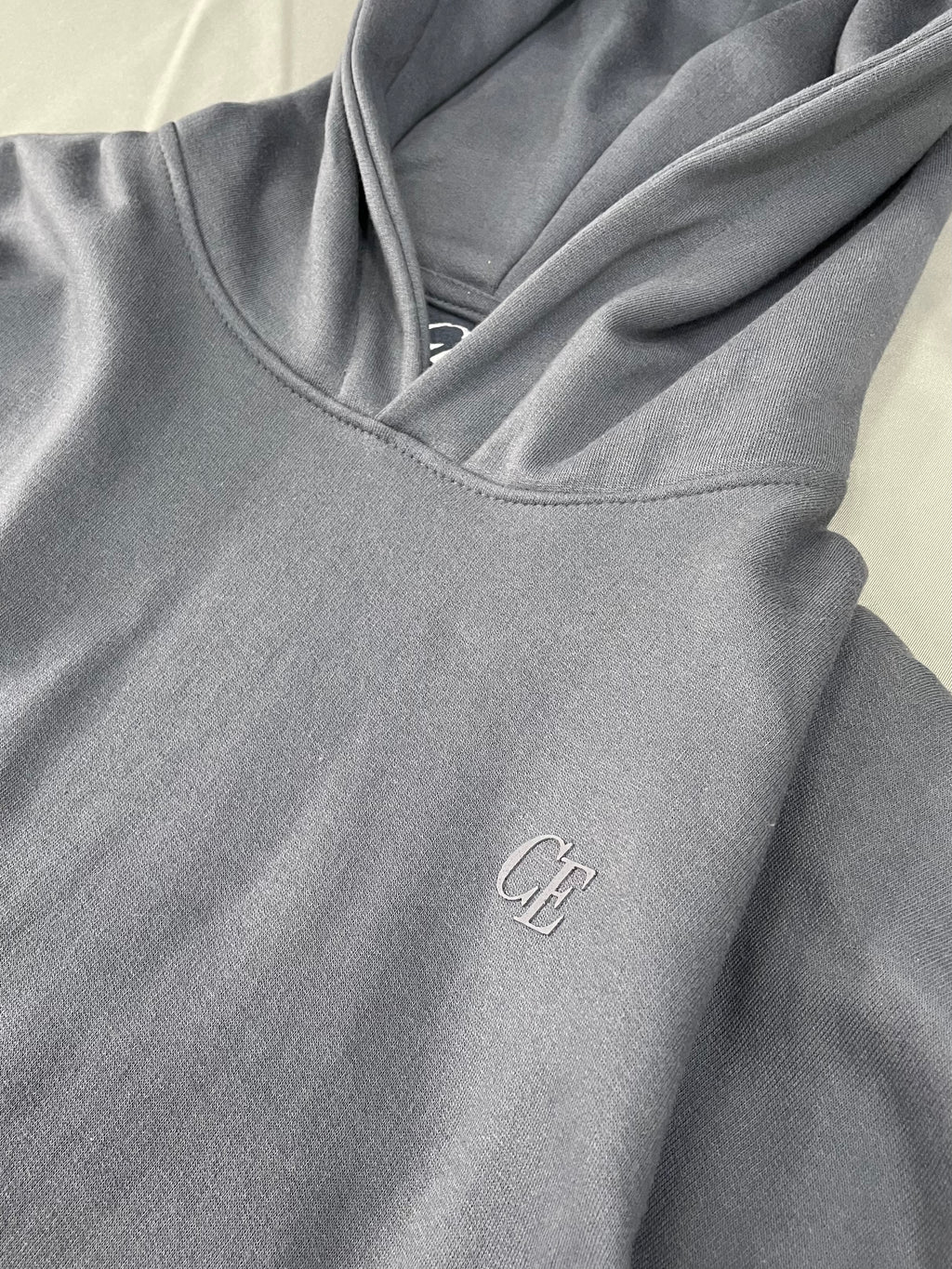 SUDADERA BOXY FIT CE AZUL