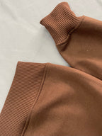 SUDADERA BOXY FIT CE CAFÉ