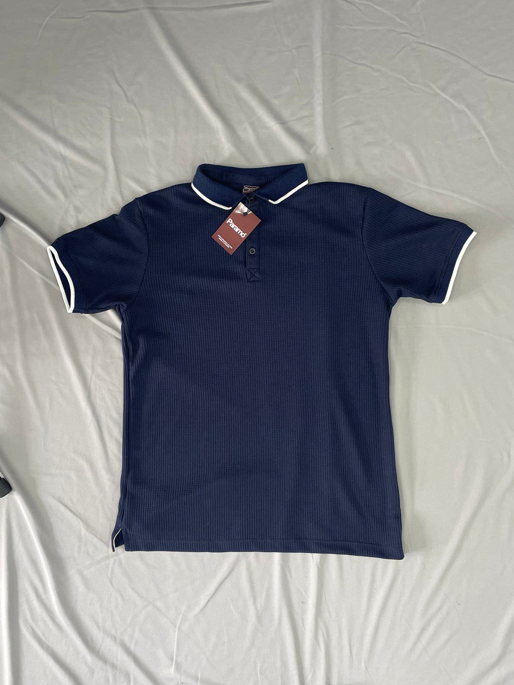 CAMISETA POLO ESTÁNDAR ZFR AZUL