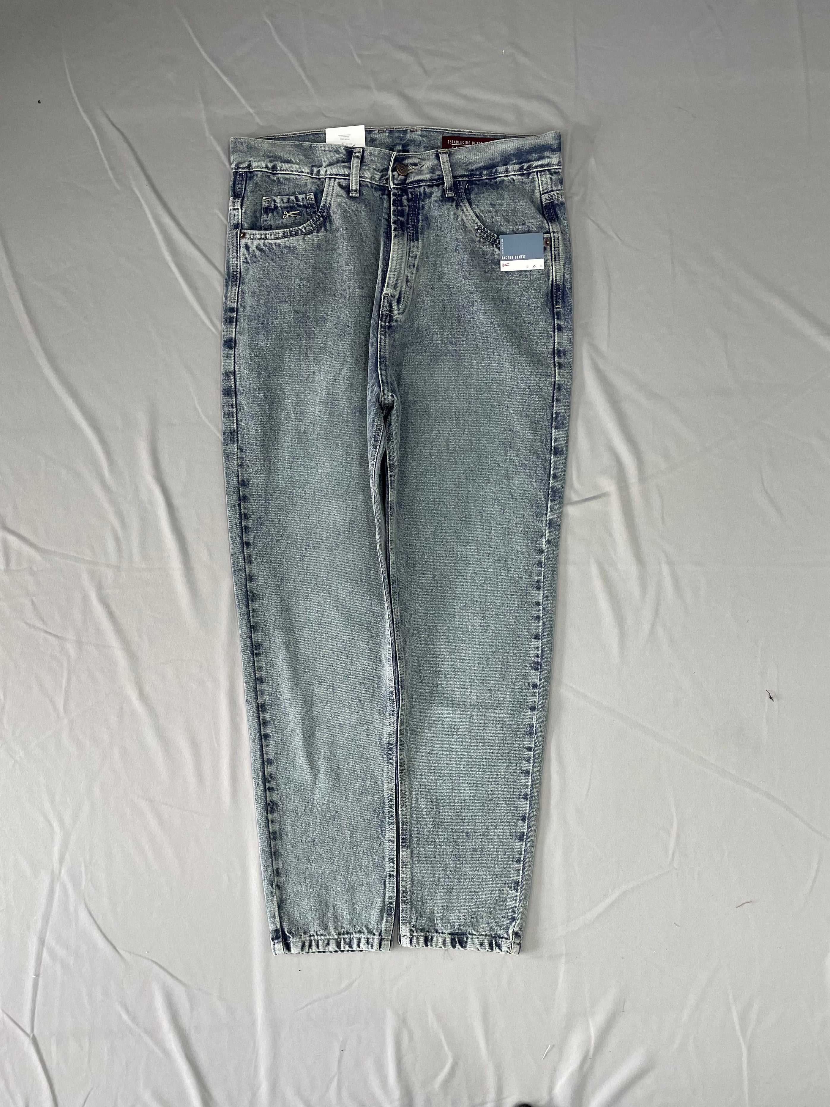 MOM JEAN DM AZUL ESMERALDA