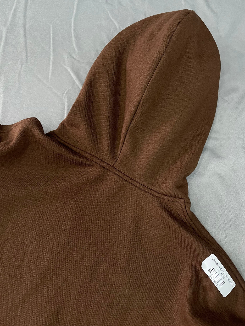 SUDADERA BOXY FIT CE CAFÉ