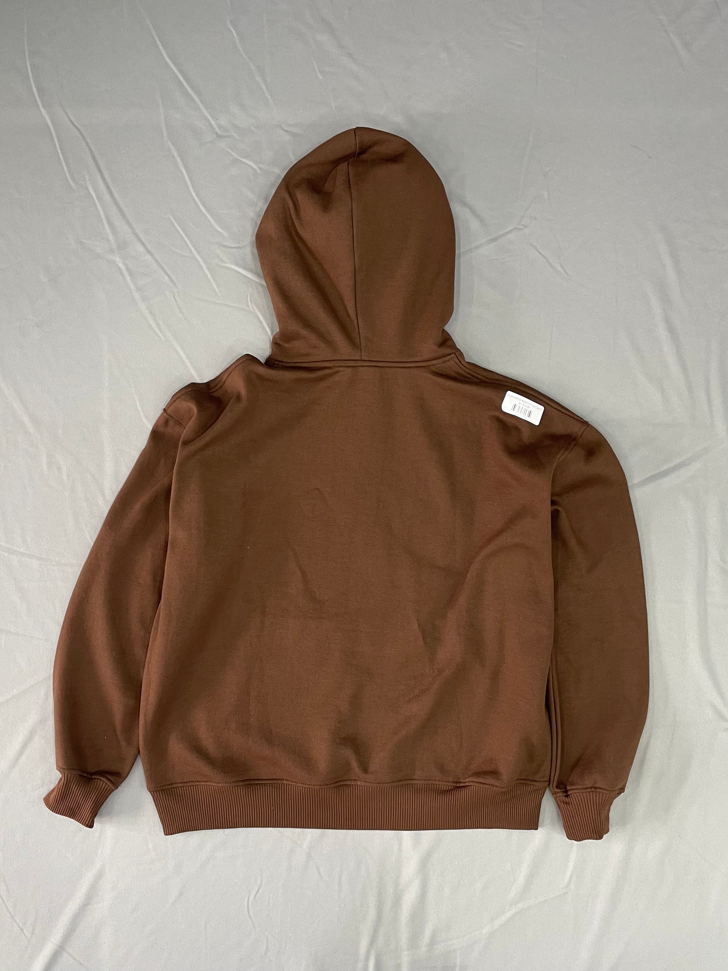 SUDADERA BOXY FIT CE CAFÉ