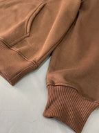 SUDADERA BOXY FIT CE CAFÉ