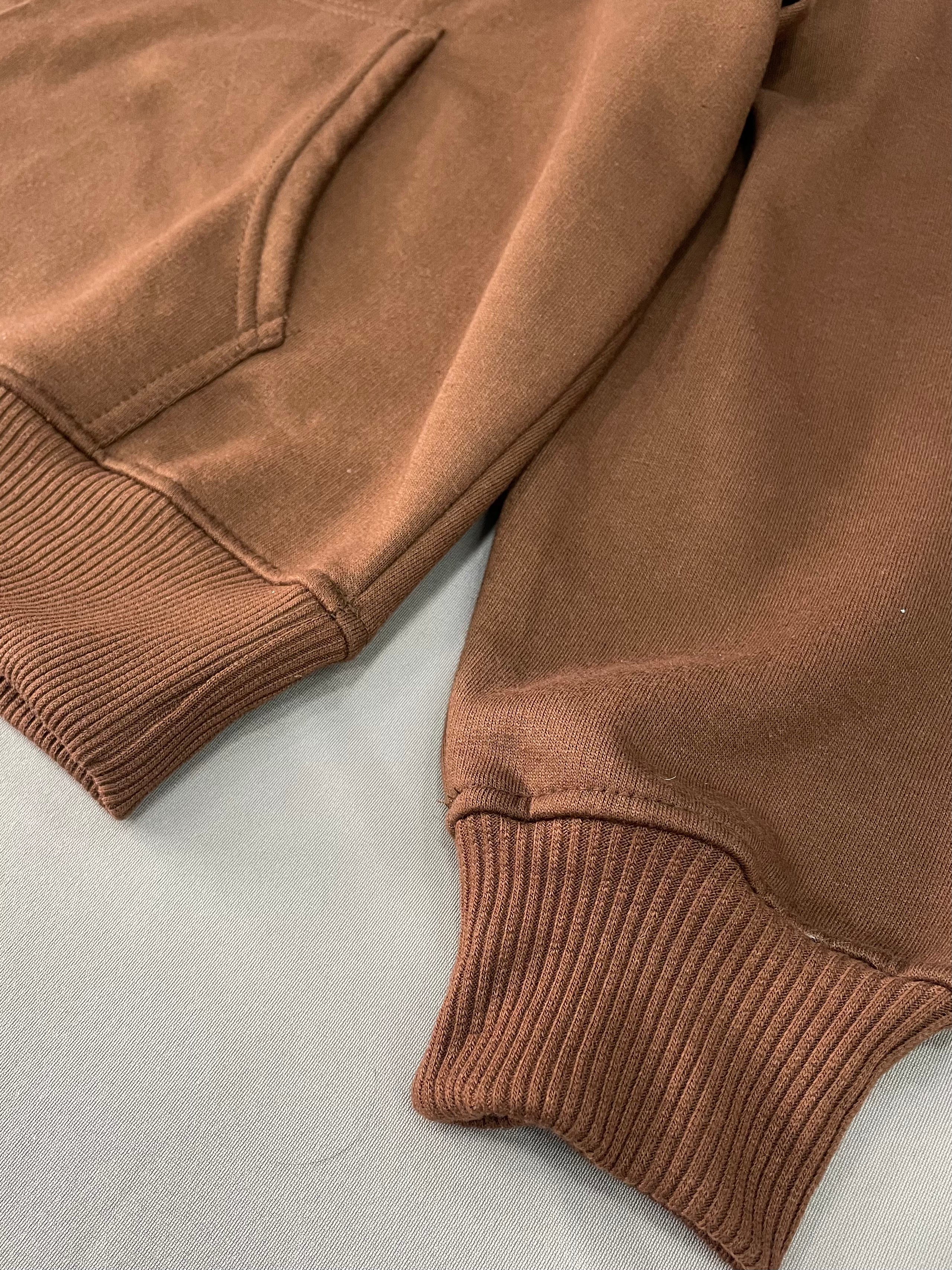 SUDADERA BOXY FIT CE CAFÉ