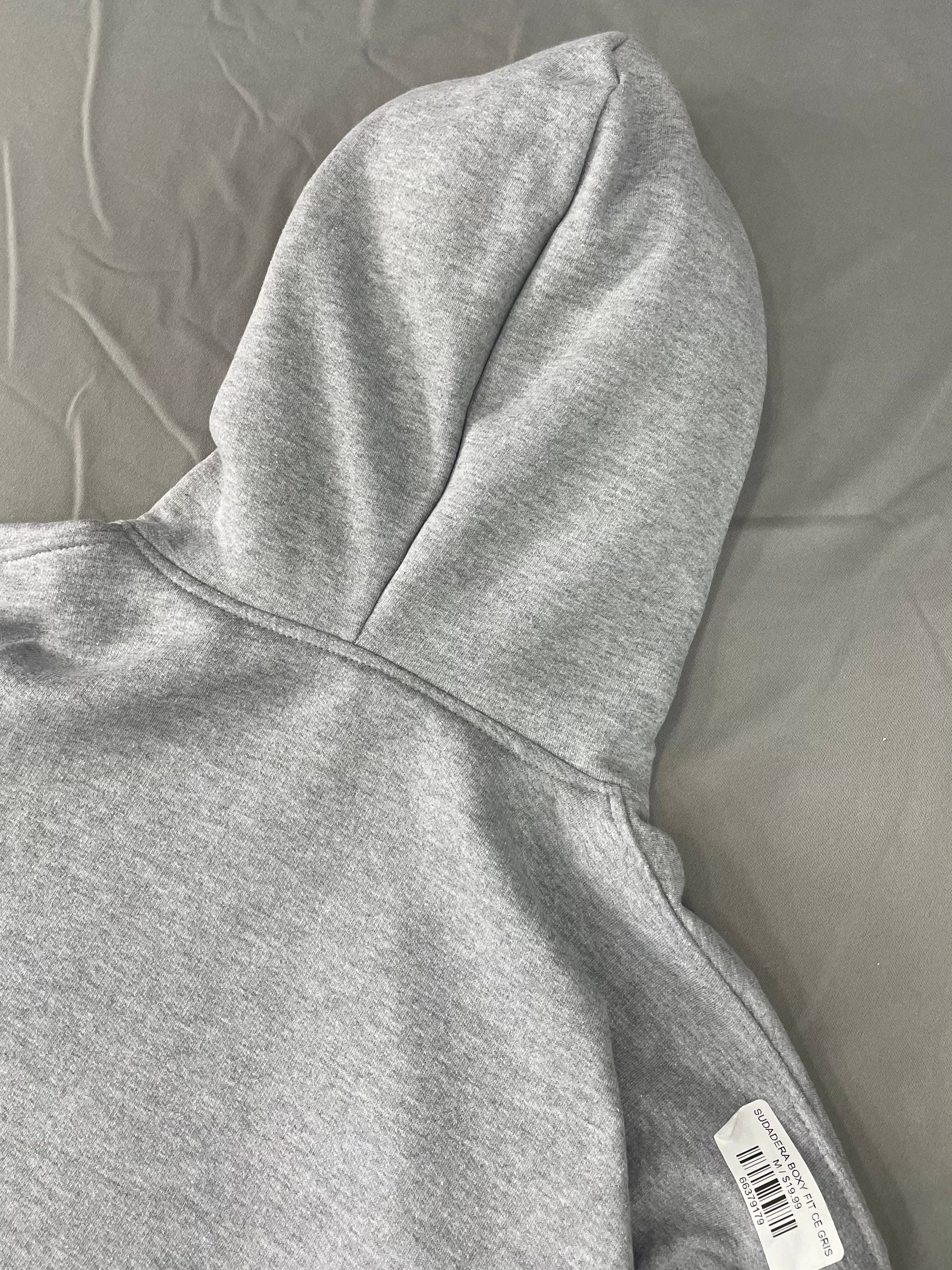 SUDADERA BOXY FIT CE GRIS