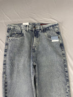 MOM JEAN DM AZUL ESMERALDA