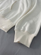 SUDADERA BOXY FIT CE BEIGE