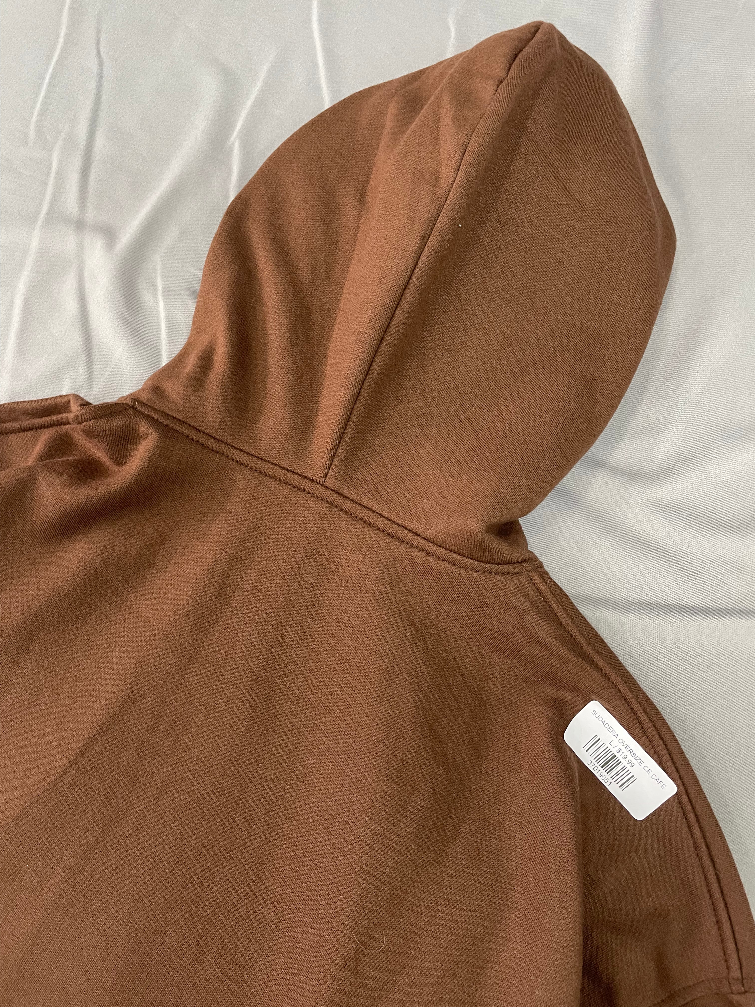 SUDADERA OVERSIZE CE CAFÉ