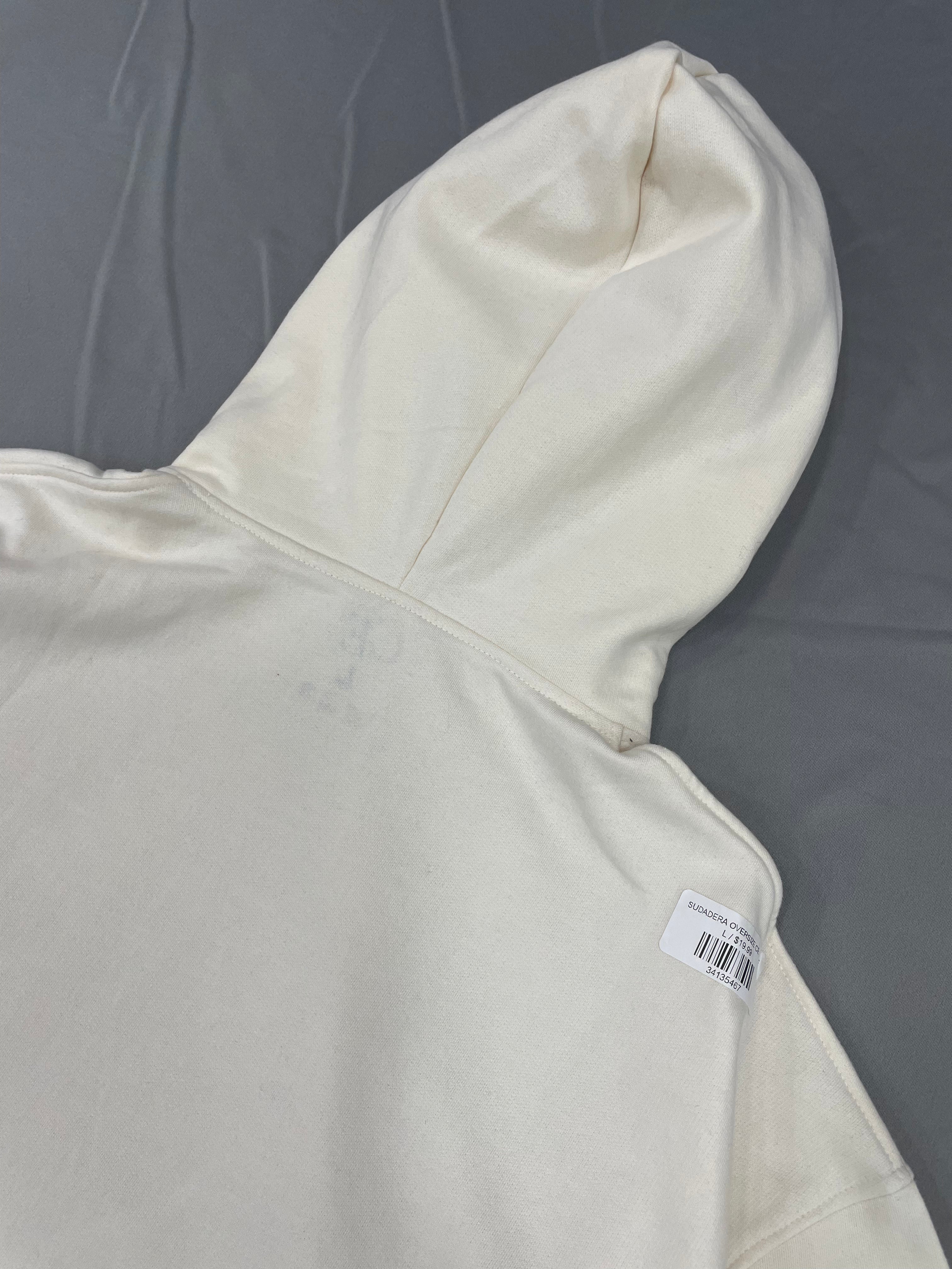 SUDADERA OVERSIZE CE BEIGE