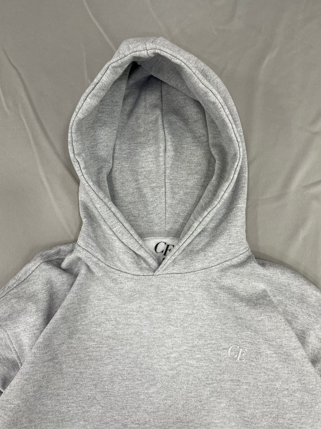 SUDADERA OVERSIZE CE GRIS