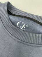 SUDADERA SIN CAPUCHA OVERSIZE CE AZUL