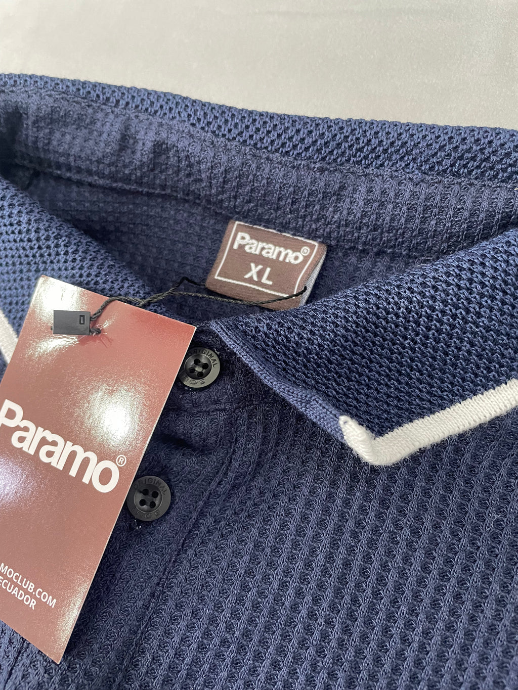 CAMISETA POLO ESTÁNDAR ZFR AZUL