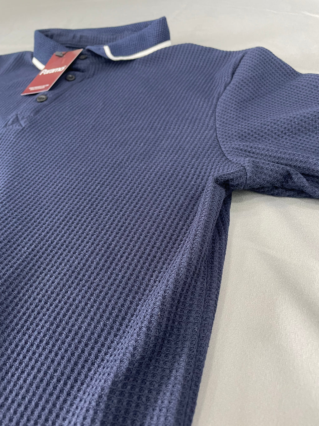 CAMISETA POLO ESTÁNDAR ZFR AZUL